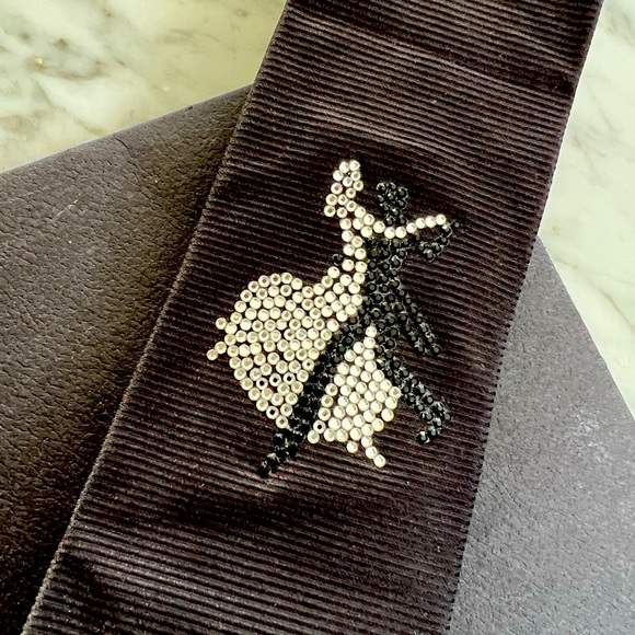 Viktor & Rolf Monsieur Crystal Silk Tie - Rare! - Picture 4 of 5